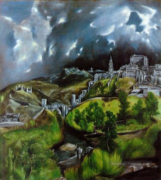  Voir Tableaux - Vue de Tolède maniérisme espagnol Renaissance El Greco